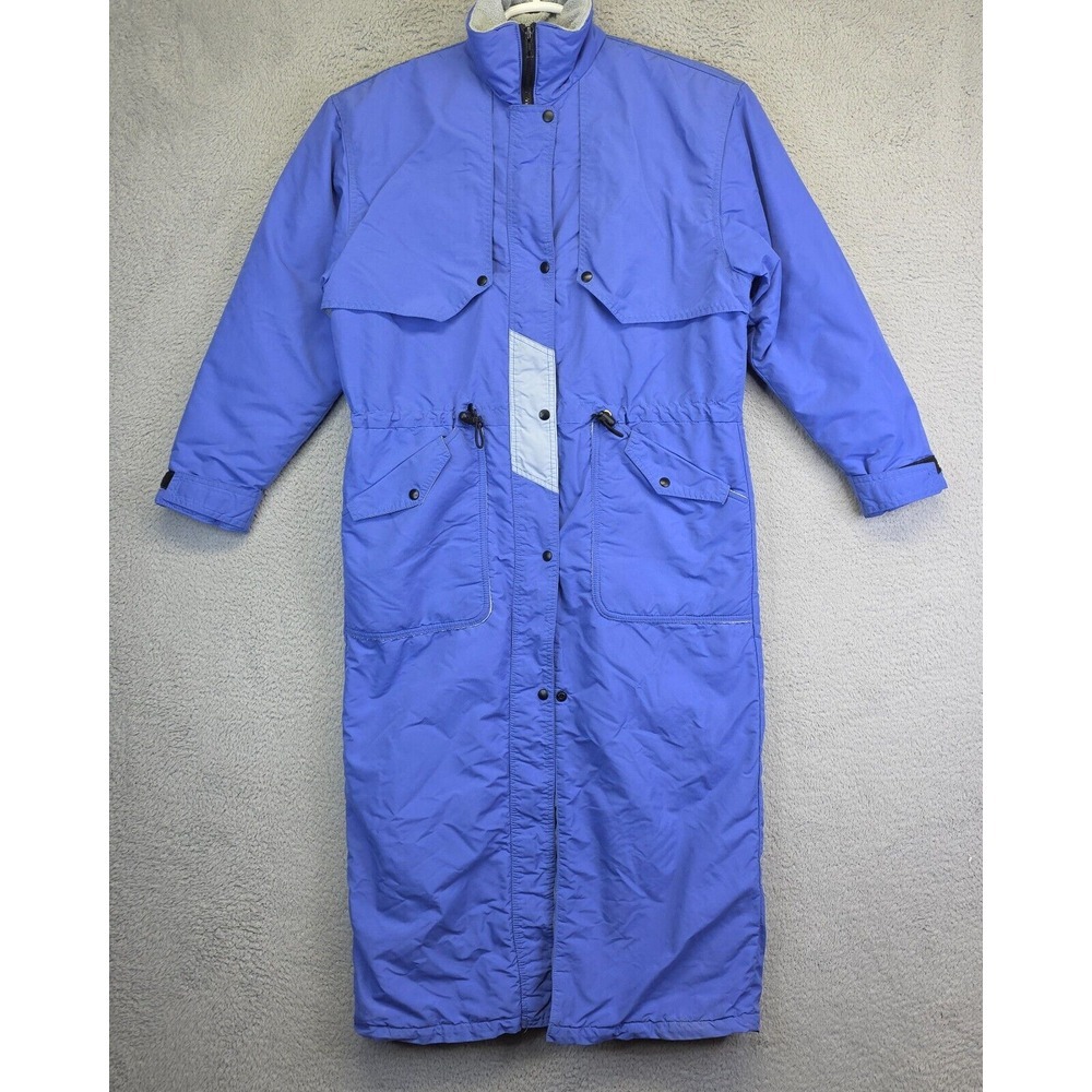 Jackson Hole Parka Coat Mens M Blue Snap Insulated‎ Vented Vintage Made in USA
